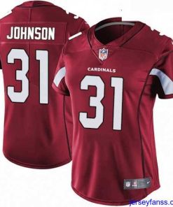 Gorgeous Womens Nike Arizona Cardinals 31 David Johnson Elite Red Team Color NFL Jersey