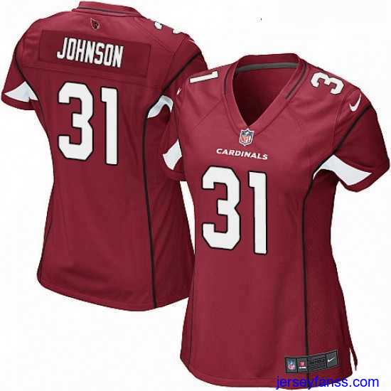 Outstanding Womens Nike Arizona Cardinals 31 David Johnson Game Red Team Color NFL Jersey