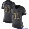Stylish Womens Nike Arizona Cardinals 31 David Johnson Limited Black 2016 Salute to Service NFL Jersey