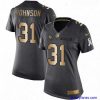Amazing Womens Nike Arizona Cardinals 31 David Johnson Limited BlackGold Salute to Service NFL Jersey