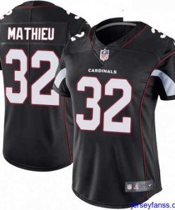 Gorgeous Womens Nike Arizona Cardinals 32 Tyrann Mathieu Black Alternate Vapor Untouchable Limited Player NFL Jersey