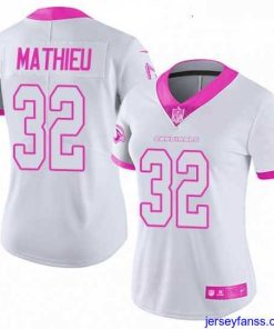 Gorgeous Womens Nike Arizona Cardinals 32 Tyrann Mathieu Limited WhitePink Rush Fashion NFL Jersey