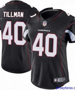 Stylish Womens Nike Arizona Cardinals 40 Pat Tillman Elite Black Alternate NFL Jersey