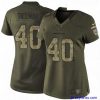 Outstanding Womens Nike Arizona Cardinals 40 Pat Tillman Elite Green Salute to Service NFL Jersey
