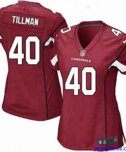Premium Womens Nike Arizona Cardinals 40 Pat Tillman Game Red Team Color NFL Jersey