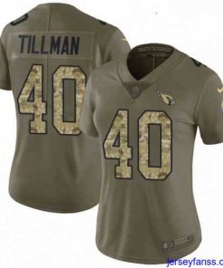 Exclusive Womens Nike Arizona Cardinals 40 Pat Tillman Limited OliveCamo 2017 Salute to Service NFL Jersey