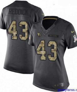 Amazing Womens Nike Arizona Cardinals 43 Haason Reddick Limited Black 2016 Salute to Service NFL Jersey
