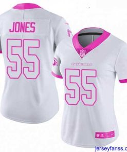 Gorgeous Womens Nike Arizona Cardinals 55 Chandler Jones Limited WhitePink Rush Fashion NFL Jersey