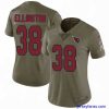 Premium Womens Nike Cardinals #38 Andre Ellington Olive  Stitched NFL Limited 2017 Salute to Service Jersey