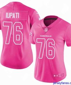 Gorgeous Womens Nike Cardinals #76 Mike Iupati Pink  Stitched NFL Limited Rush Fashion Jersey
