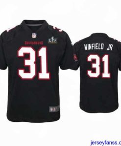 Amazing Antoine Winfield Jr. Buccaneers Black Super Bowl Lv Game Fashion Jersey