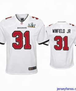 Outstanding Antoine Winfield Jr. Buccaneers White Super Bowl Lv Game Jersey
