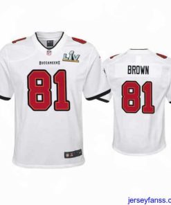Outstanding Antonio Brown Buccaneers White Super Bowl Lv Game Jersey