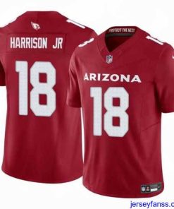 Exclusive Arizona Cardinals 18 Marvin Harrison Jr Red 2024 Draft F.U.S.E Vapor Untouchable Limited Stitched Football Jersey