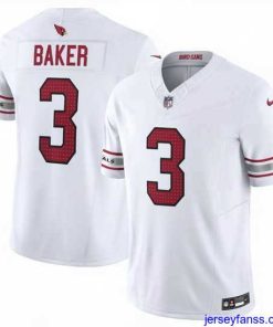 Stylish Arizona Cardinals 3 Budda Baker White Vapor Untouchable F.U.S.E  Limited Stitched Football Jersey