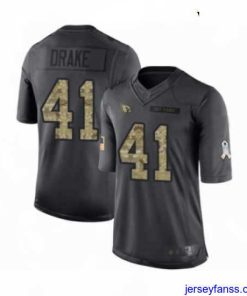 Stylish Arizona Cardinals #41 Kenyan Drake Limited Black 2016 Salute to Service Football Jersey