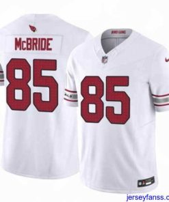 Outstanding Arizona Cardinals 85 Trey McBride White 2024 F.U.S.E Vapor Untouchable Limited Stitched