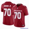Fantastic Arizona Cardinals Paris Johnson #70 Red 2024 F.U.S.E Vapor Untouchable Limited Stitched
