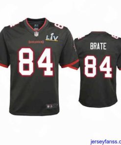 Gorgeous Cameron Brate Buccaneers Pewter Super Bowl Lv Game Jersey