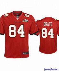 Outstanding Cameron Brate Buccaneers Red Super Bowl Lv Game Jersey