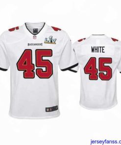 Outstanding Devin White Buccaneers White Super Bowl Lv Game Jersey