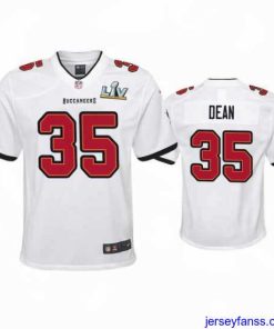 Amazing Jamel Dean Buccaneers White Super Bowl Lv Game Jersey