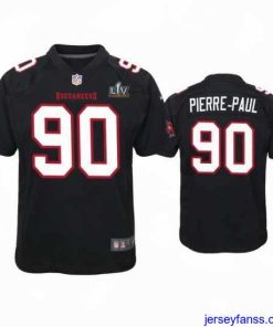 Amazing Jason Pierre Paul Buccaneers Black Super Bowl Lv Game Fashion Jersey