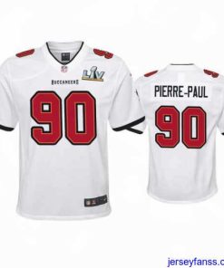 Amazing Jason Pierre Paul Buccaneers White Super Bowl Lv Game Jersey
