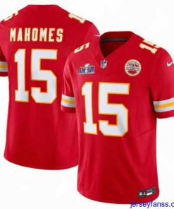Gorgeous Kansas City Chiefs 15 Patrick Mahomes Red 2023 F.U.S.E  Vapor Untouchable Limited Stitched 2024 Super Bowl LVIII Jersey