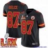 Stylish Kansas City Chiefs Travis Kelce #87 Black 2024 2025 Super Bowl LIX F.U.S.E Stitched Jersey