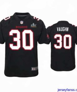 Impressive Ke'Shawn Vaughn Buccaneers Black Super Bowl Lv Game Fashion Jersey