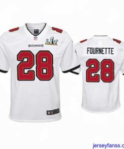 Premium Leonard Fournette Buccaneers White Super Bowl Lv Game Jersey