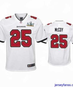 Gorgeous Lesean Mccoy Buccaneers White Super Bowl Lv Game Jersey