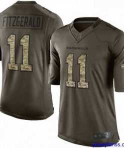 Outstanding Nike Arizona Cardinals 11 Larry Fitzgerald Elite Green Salute to Service NFL Jersey