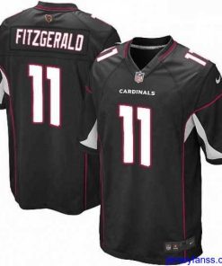 Exclusive Nike Arizona Cardinals 11 Larry Fitzgerald Game Black Alternate NFL Jersey