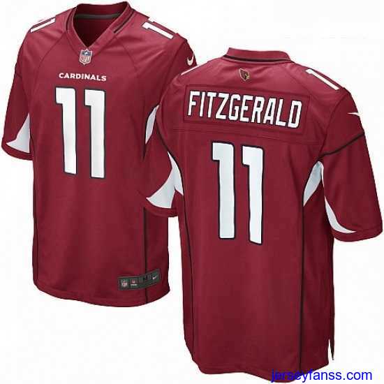 Amazing Nike Arizona Cardinals 11 Larry Fitzgerald Game Red Team Color NFL Jersey