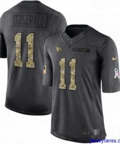 Stylish Nike Arizona Cardinals 11 Larry Fitzgerald Limited Black 2016 Salute to Service NFL Jersey