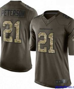 Gorgeous Nike Arizona Cardinals 21 Patrick Peterson Elite Green Salute to Service NFL Jersey