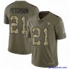 Premium Nike Arizona Cardinals 21 Patrick Peterson Limited OliveCamo 2017 Salute to Service NFL Jersey