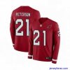 Fantastic Nike Arizona Cardinals 21 Patrick Peterson Limited Red Therma Long Sleeve NFL Jersey