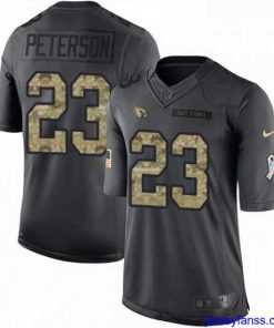 Stylish Nike Arizona Cardinals 23 Adrian Peterson Limited Black 2016 Salute to Service NFL Jersey