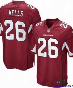 Outstanding Nike Arizona Cardinals 26# Chris Wells Game Red Color Jersey