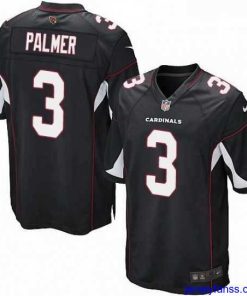 Impressive Nike Arizona Cardinals 3 Carson Palmer Game Black Alternate NFL Jersey