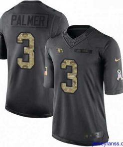 Exclusive Nike Arizona Cardinals 3 Carson Palmer Limited Black 2016 Salute to Service NFL Jersey
