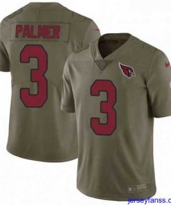 Outstanding Nike Arizona Cardinals 3 Carson Palmer Limited Olive 2017 Salute to Service NFL Jersey