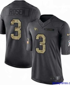 Stylish Nike Arizona Cardinals 3 Josh Rosen Limited Black 2016 Salute to Service NFL Jersey
