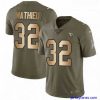 Stylish Nike Arizona Cardinals 32 Tyrann Mathieu Limited OliveGold 2017 Salute to Service NFL Jersey