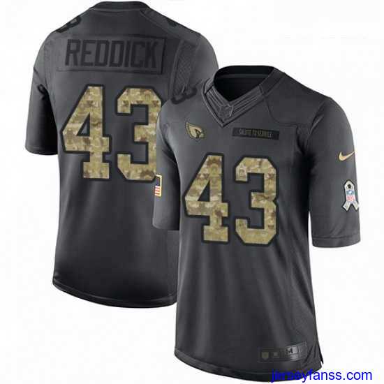 Gorgeous Nike Arizona Cardinals 43 Haason Reddick Limited Black 2016 Salute to Service NFL Jersey