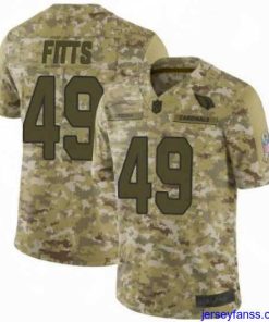 Impressive Nike Arizona Cardinals 49 Kylie Fitts Limited 2018 Salute To Sercie Vapor Untouchable Jersey