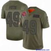 Premium Nike Arizona Cardinals 49 Kylie Fitts Limited 2019 Salute To Sercie Vapor Untouchable Jersey